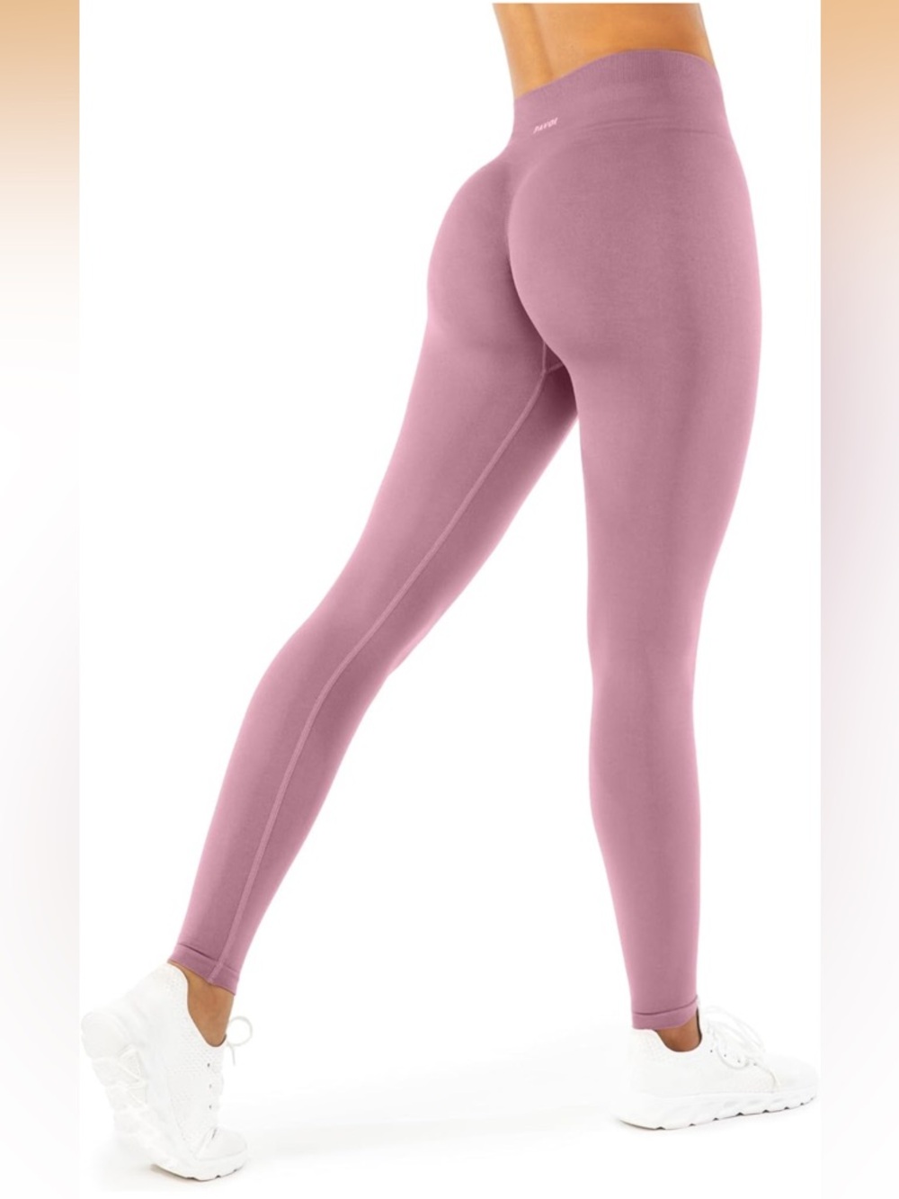 Seamless Scrunch Butt Leggings/ High Waisted Compression- Blush